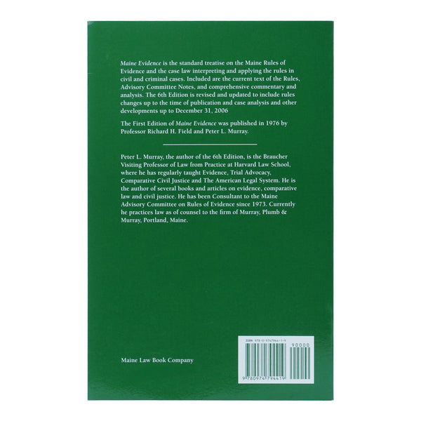 Maine Evidence - 6th Edition